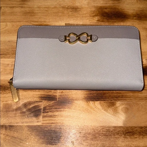 Kate Spade Taupe and Brown Zip Wallet - Picture 6 of 9